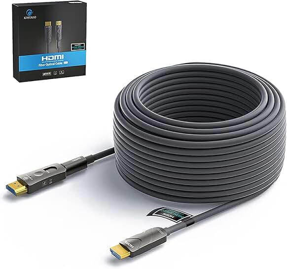 100 ft Fiber Optic HDMI 2.0 Cable for 4K Displays