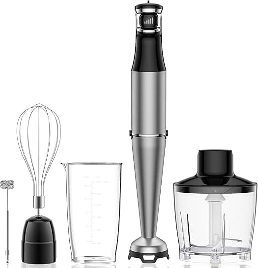 Handheld 1100W 5-in-1 Immersion Blender with Accessories