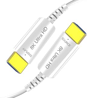 30 FT 8K Fiber Optic HDMI Cable with 48Gbps Speed