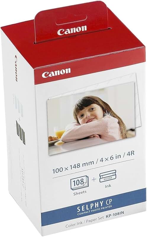 Color Ink Paper Set, 4x6, 108 Sheets