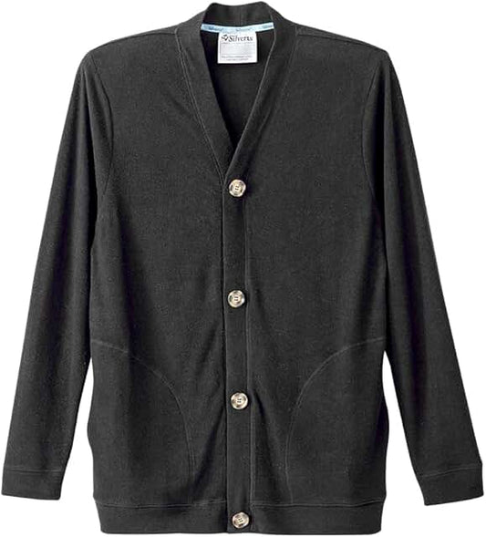 Men's cardigan with magnetic buttons