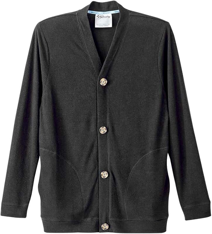 Men's cardigan with magnetic buttons
