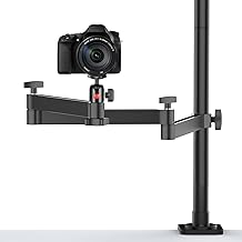 Adjustable Desk Mount Stand for Camera and Light