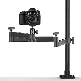 Adjustable Desk Mount Stand for Camera and Light