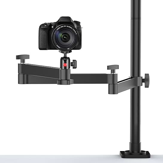 Adjustable Desk Mount Stand for Camera and Light
