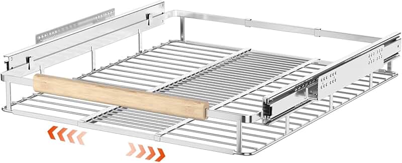 Pull Out Cabinet Organizer with Slide Out Drawers