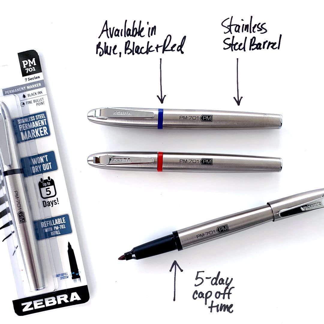 Fine Bullet Permanent Marker with Steel Barrel