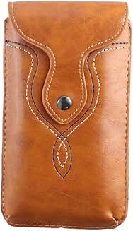 PU Leather Phone Holster with Waist Belt and Hook