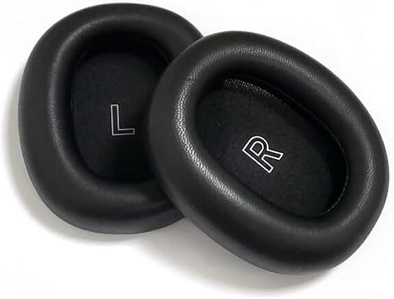 Black replacement ear pads for Beoplay H95 headphones