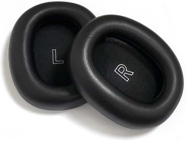 Black replacement ear pads for Beoplay H95 headphones