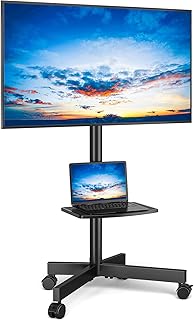 Mobile TV Stand for 23-60 Inch Flat and Curved Screens