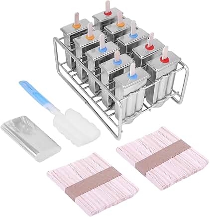 10 Pack Stainless Steel Ice Cream Lolly Stick Holders