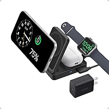 3-in-1 Wireless Charging Station for iPhone, AirPods, Watch
