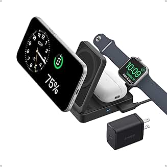 3-in-1 Wireless Charging Station for iPhone, AirPods, Watch