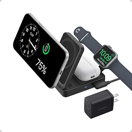 3-in-1 Wireless Charging Station for iPhone, AirPods, Watch