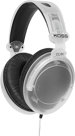 Over-Ear Headphones with Clear Design and 3.5mm Plug