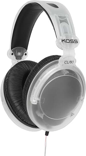 Over-Ear Headphones with Clear Design and 3.5mm Plug