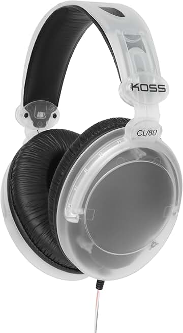 Over-Ear Headphones with Clear Design and 3.5mm Plug