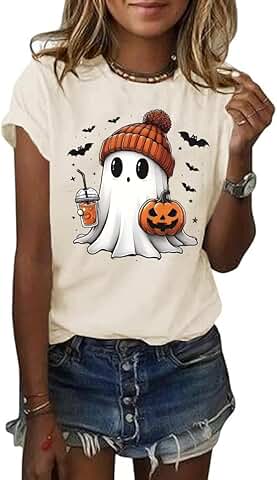 Women’s Skeleton Halloween Short Sleeve Top
