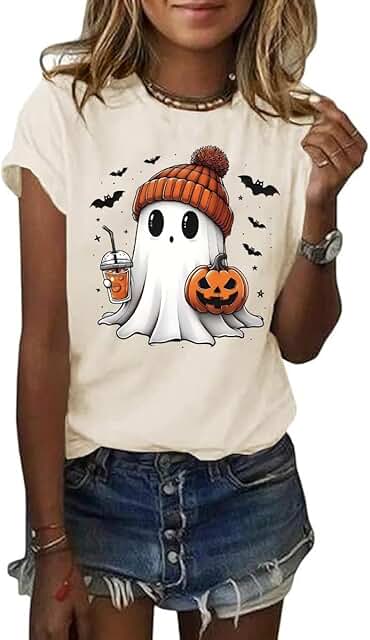Women’s Skeleton Halloween Short Sleeve Top