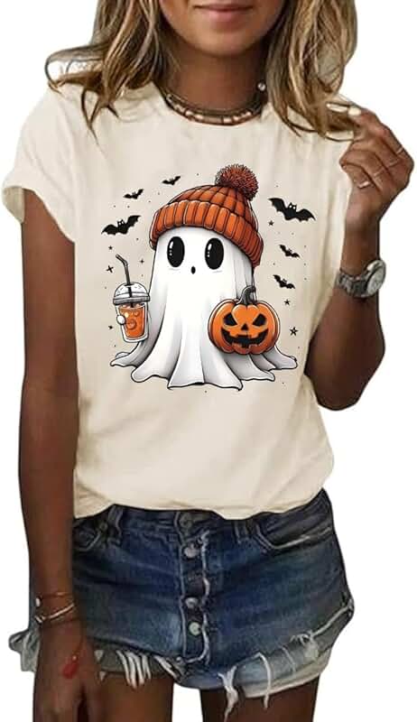 Women’s Skeleton Halloween Short Sleeve Top