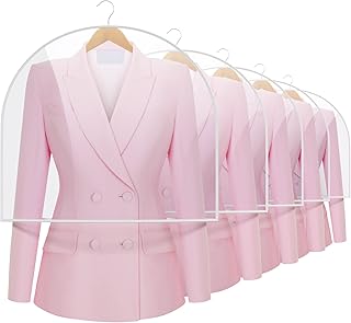 20 Large Plastic Garment Covers for Clothes Storage