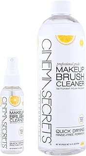Makeup Brush Cleaner Solution and Spray Combo