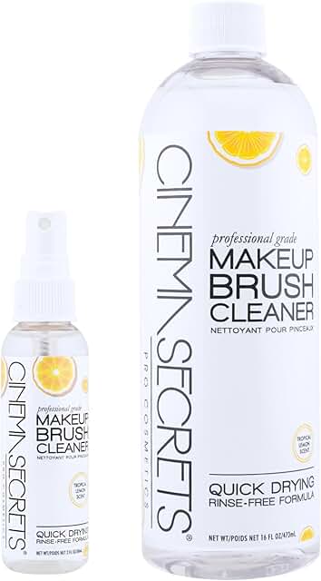 Makeup Brush Cleaner Solution and Spray Combo