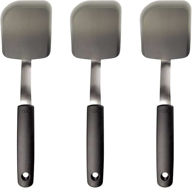 Set of three silicone cookie spatulas