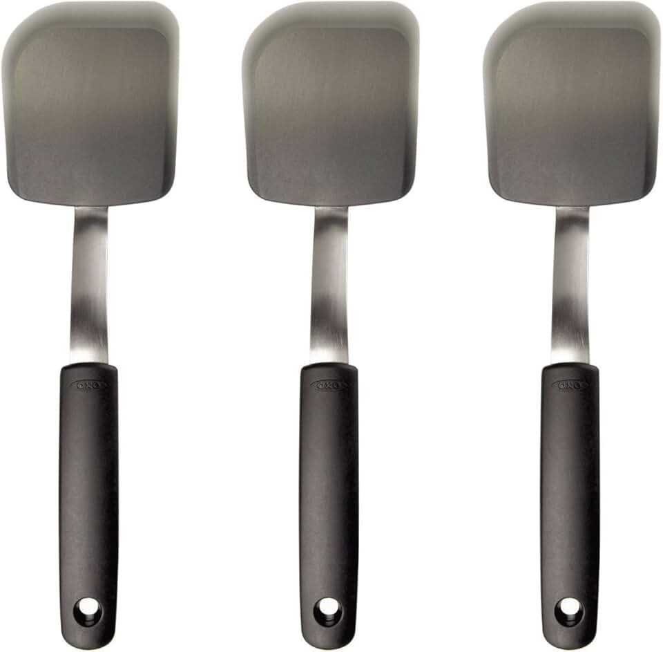 Set of three silicone cookie spatulas