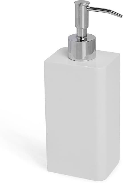 White Lotion Dispenser for Bath Accessories