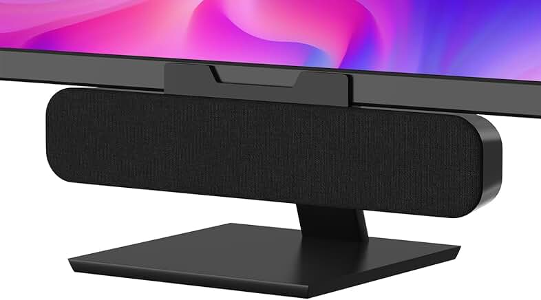 Desktop and monitor speakers with loud sound and volume control