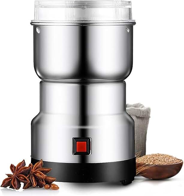 Electric Coffee and Spice Grinder, 550W, 50-150G Capacity