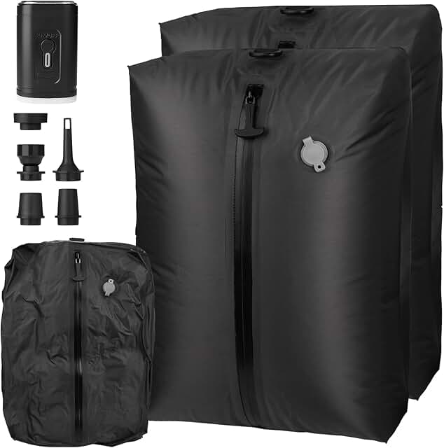 Reusable Travel Vacuum Bags with Pump, 2 Pack