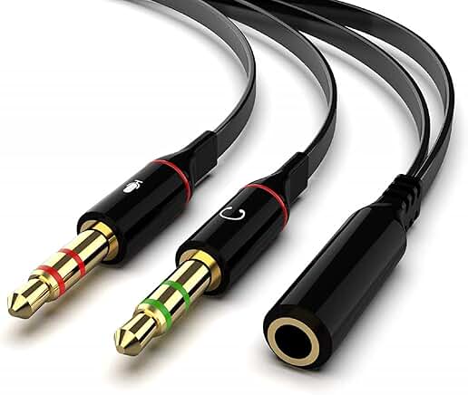 20 Pack 3.5mm Headphone Splitter Adapter for PC and Gaming