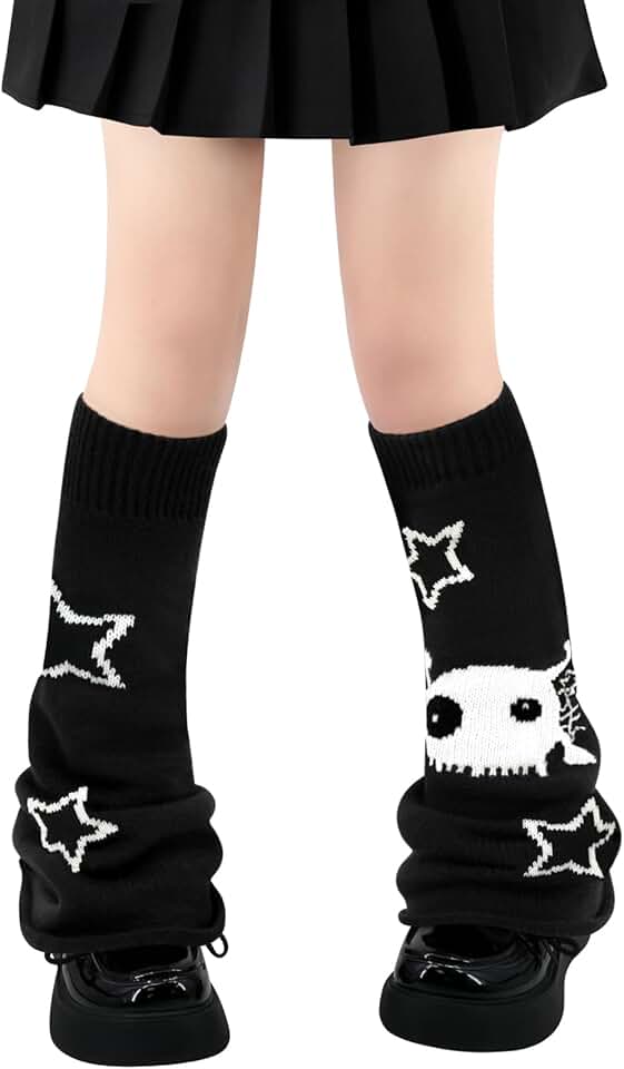 Long Kawaii Knit Leg Warmers for Women and Girls