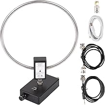 Portable HF Loop Antenna with BNC Cable and Battery