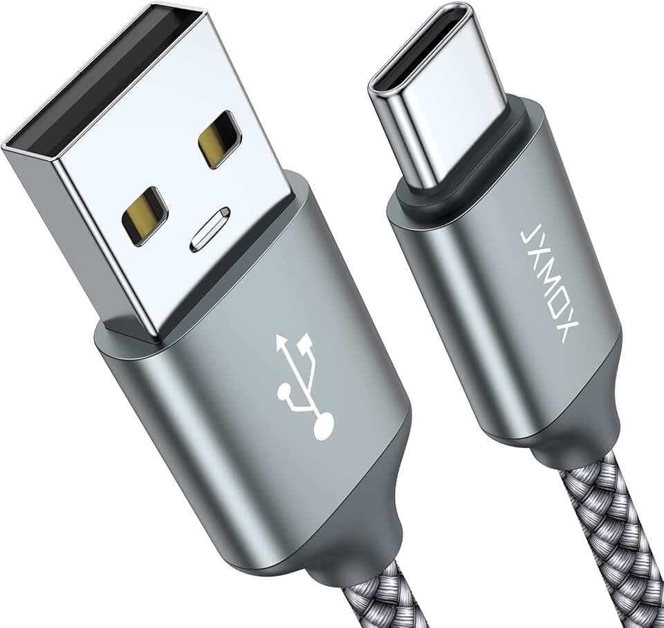 2-Pack USB Type C to USB A Charging Cables