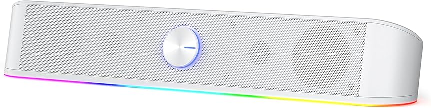 RGB Desktop Soundbar with Touch Control and Lighting
