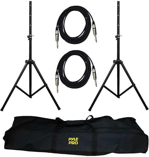 Adjustable Sound Equipment Stand Kit with Cables