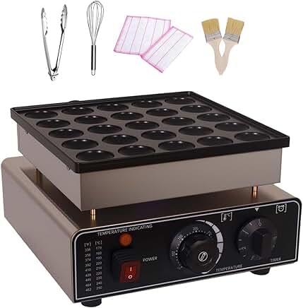 Mini Waffle and Pancake Maker with Accessories