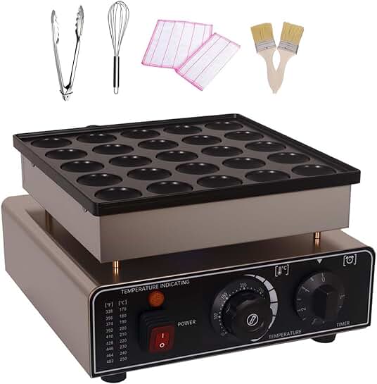 Mini Waffle and Pancake Maker with Accessories