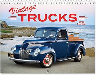 Vintage Truck Wall Calendar for 2026
