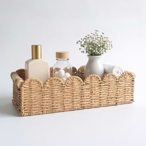 Toilet Paper Storage Basket for Top of Toilet Tank