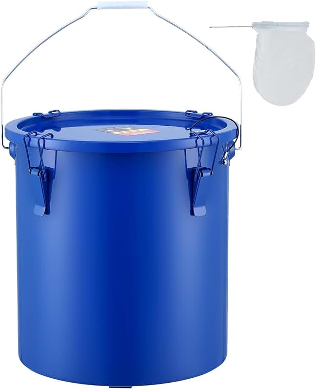 6-Gallon Carbon Steel Oil Disposal Bucket with Lid