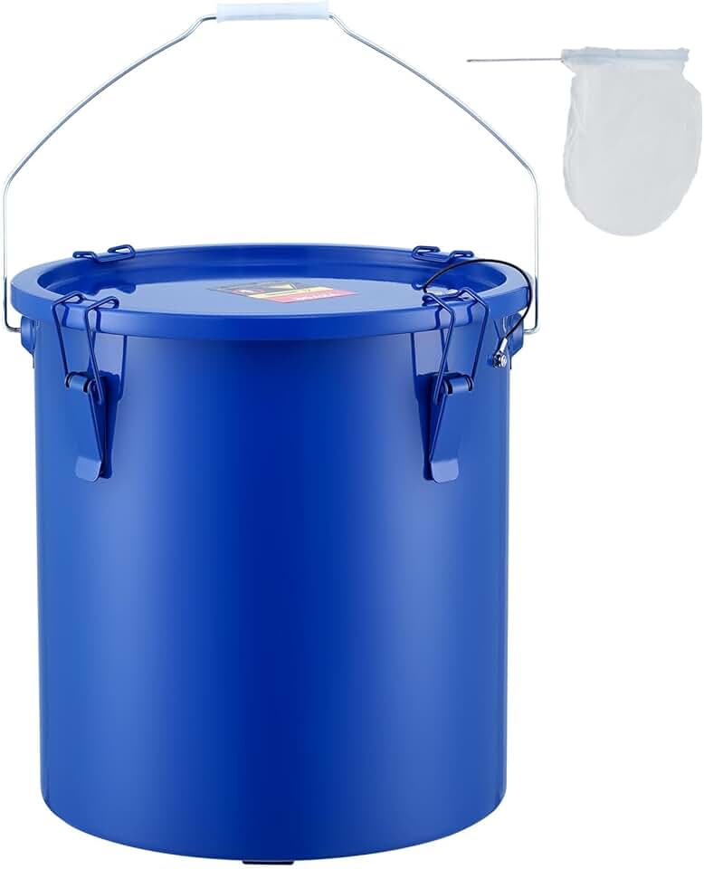 6-Gallon Carbon Steel Oil Disposal Bucket with Lid