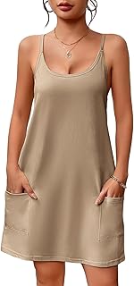 Cotton Women's Nightgown with Pockets, S-3XL