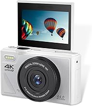UHD 4K 64MP Flip Screen Camera with 18X Zoom