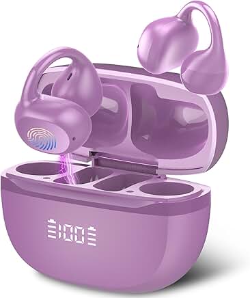 Wireless Open Ear Earbuds with 48H Playtime and Waterproof Design