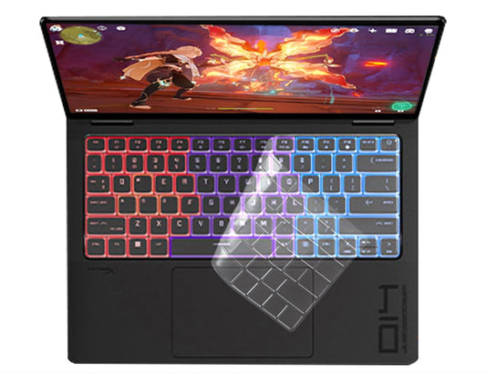 Clear silicone keyboard cover for 14-inch gaming laptop